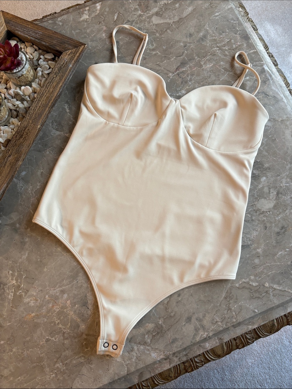Express Body Contour Bodysuit with Adjustable Straps